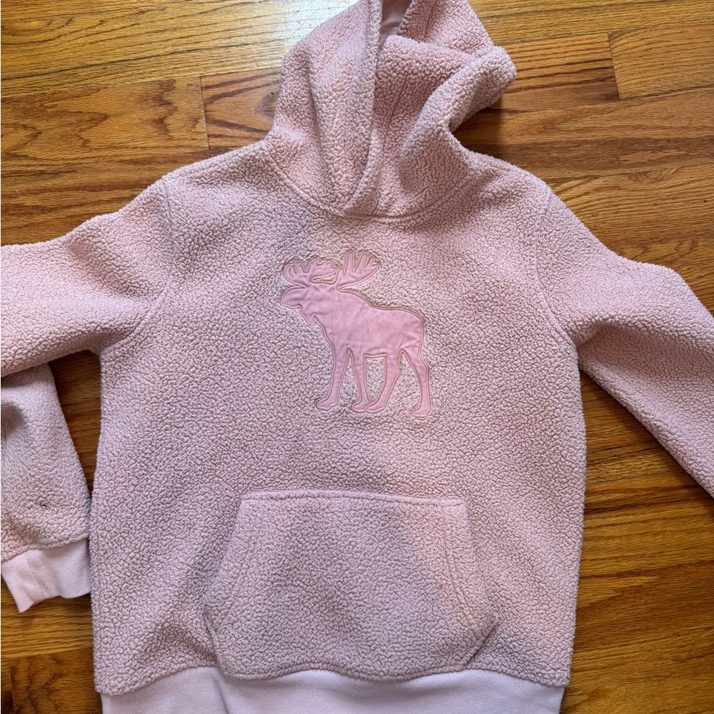Abercrombie kids pink hoodie size 15/16